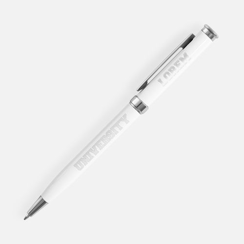 Ручка шариковая Finn Chrome, белая