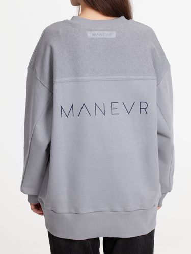 Свитшот оверсайз унисекс Vozduh, светло-серый