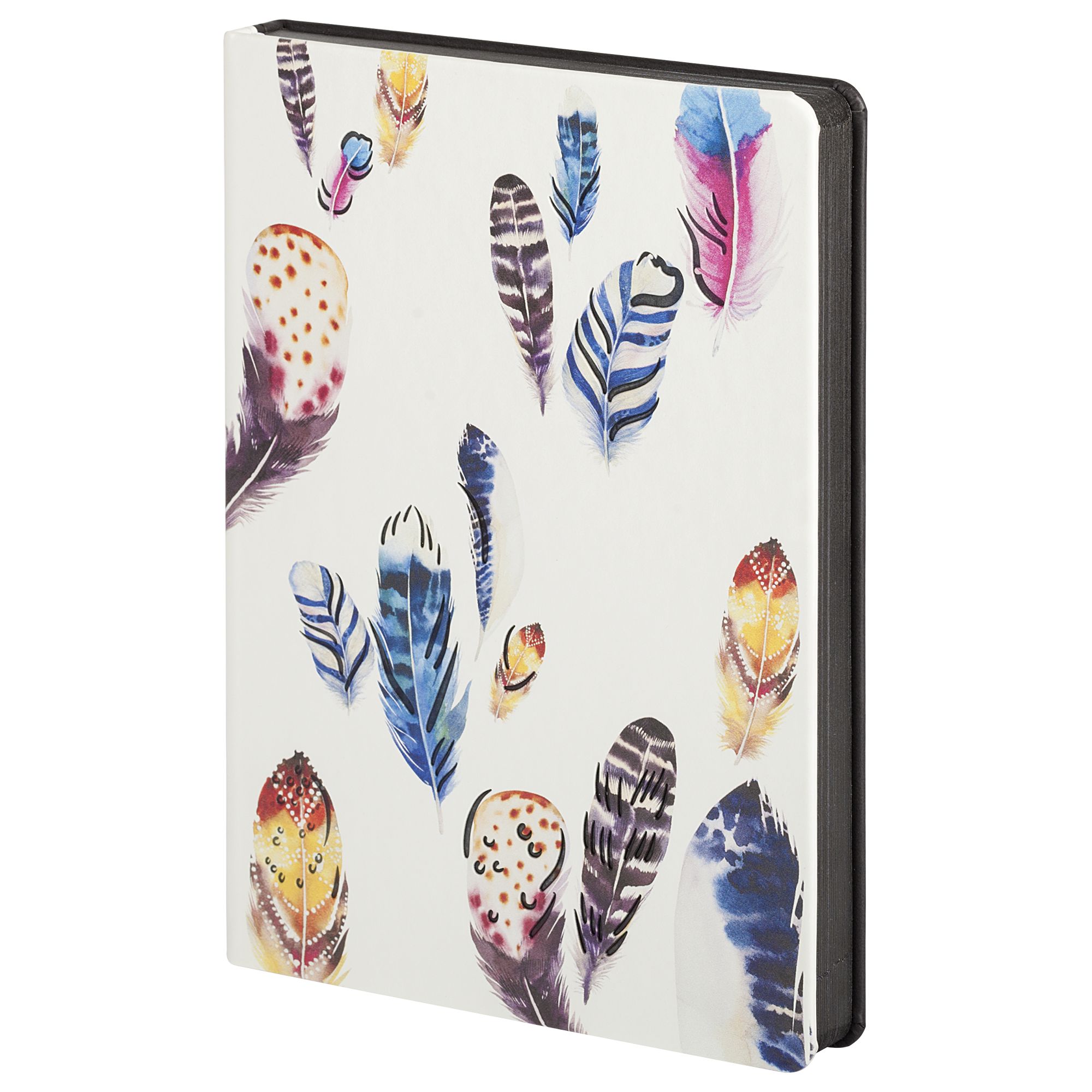 Блокнот Butterfly, в линейку, белый с черным