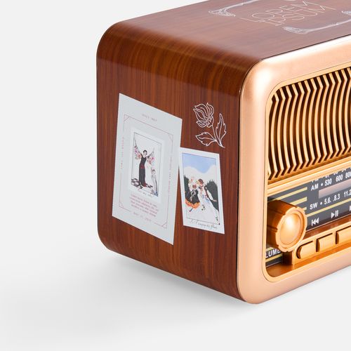 Bluetooth-колонка с радио Beatnik, коричневая