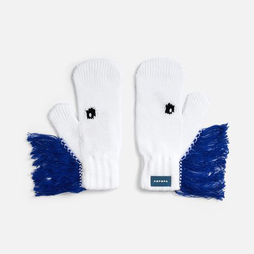 Варежки «Игогошки», с синей гривой