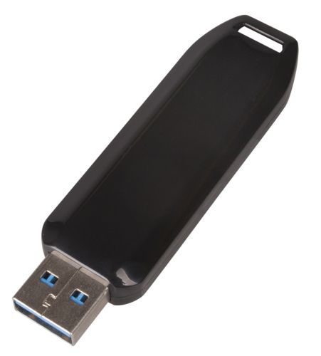 Флешка Uniscend Typhoon, сверхбыстрая, черная с синим, 32 Гб Флешка Uniscend Typhoon, сверхбыстрая, черная с синим, 32 Гб