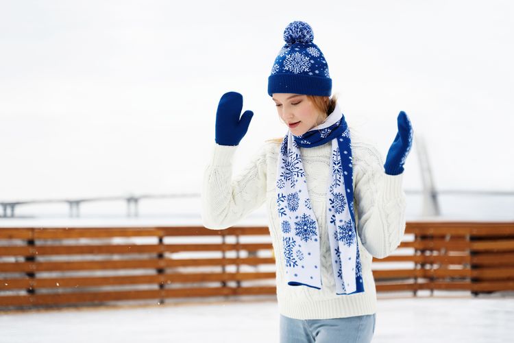 Шарф Snow Fairy, синий (василек) Шарф Snow Fairy, синий (василек)