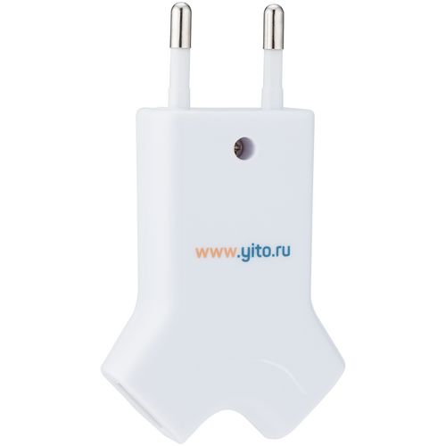 Сетевое зарядное устройство Uniscend Double USB, белое