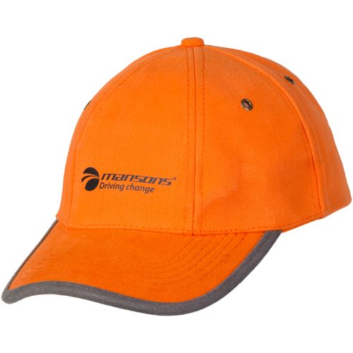 Бейсболка Unit Trendy, оранжевая с серым