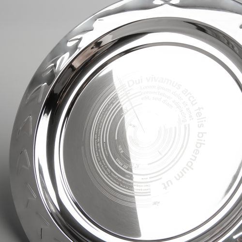 Тарелка наградная «Круг почета», серебристая