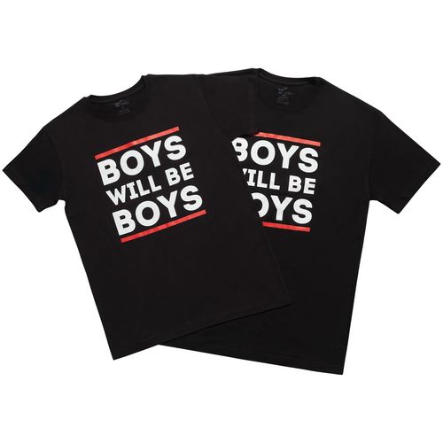 Футболка Boys Will Be Boys, черная Футболка Boys Will Be Boys, черная