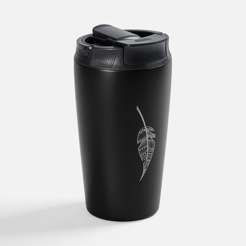 Термостакан с двумя поильниками Duetta, черный