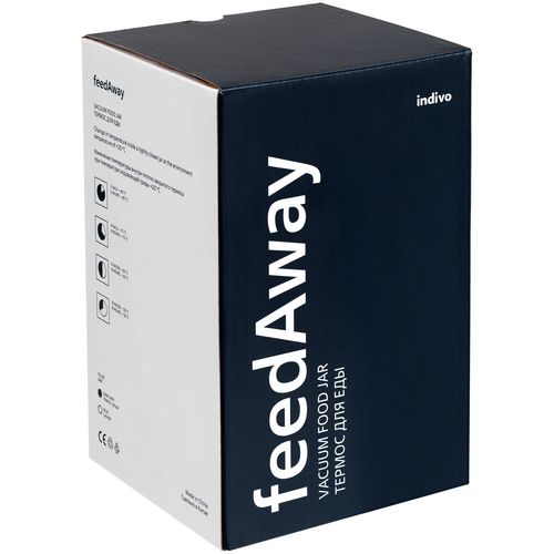 Термос для еды feedAway 500, серо-стальной Термос для еды feedAway 500, серо-стальной