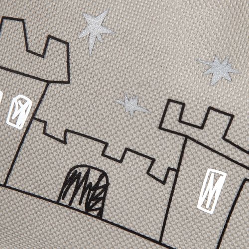 Поясная сумка детская Kiddo, бордовая с серым