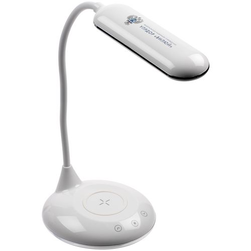 Лампа с беспроводной зарядкой Bright Helper, белая