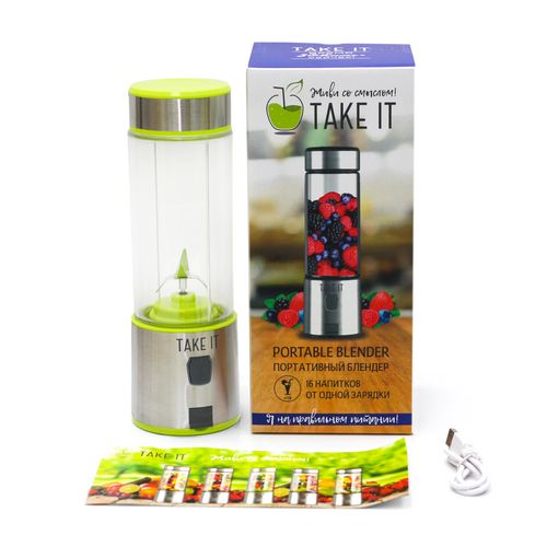 Портативный блендер Take It X4, зеленый Портативный блендер Take It X4, зеленый