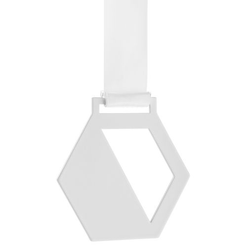 Медаль Steel Hexa, белая Медаль Steel Hexa, белая