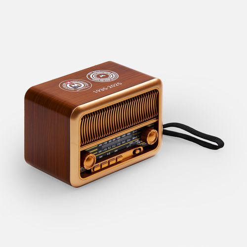 Bluetooth-колонка с радио Beatnik, коричневая