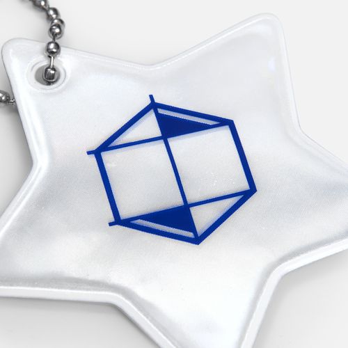 Светоотражатель Spare Care, звезда, серебристый