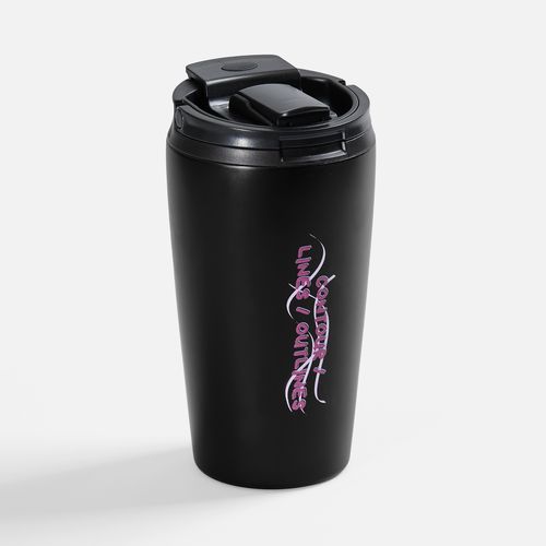 Термостакан с двумя поильниками Duetta, черный