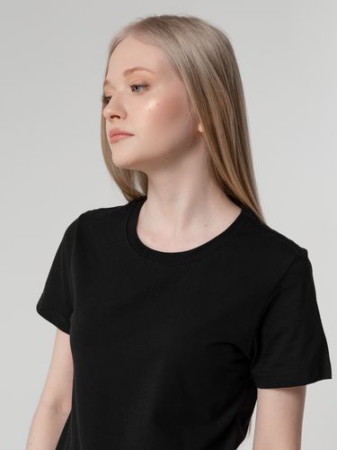 Футболка женская T-bolka Lady, черная Футболка женская T-bolka Lady, черная