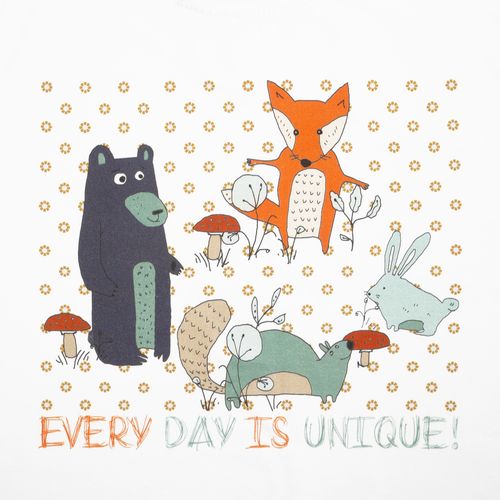 Футболка детская Every Day is Unique, белая Футболка детская Every Day is Unique, белая