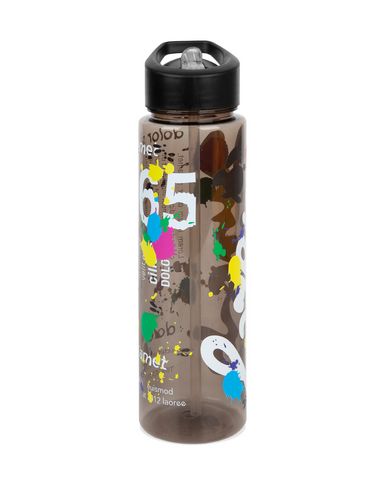 Бутылка для воды Holo, черная с круговой УФ-печатью Бутылка для воды Holo, черная с круговой УФ-печатью