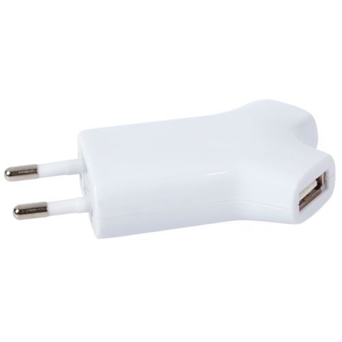 Сетевое зарядное устройство Uniscend Double USB, белое Сетевое зарядное устройство Uniscend Double USB, белое