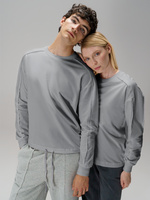 Свитшот унисекс Vozduh, светло-серый Свитшот унисекс Vozduh, светло-серый