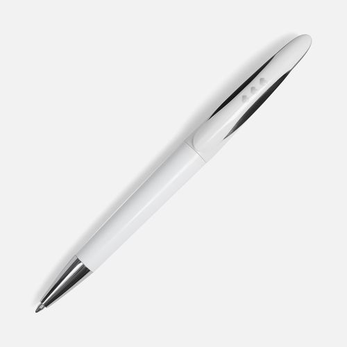 Ручка шариковая Nave, белая с черным