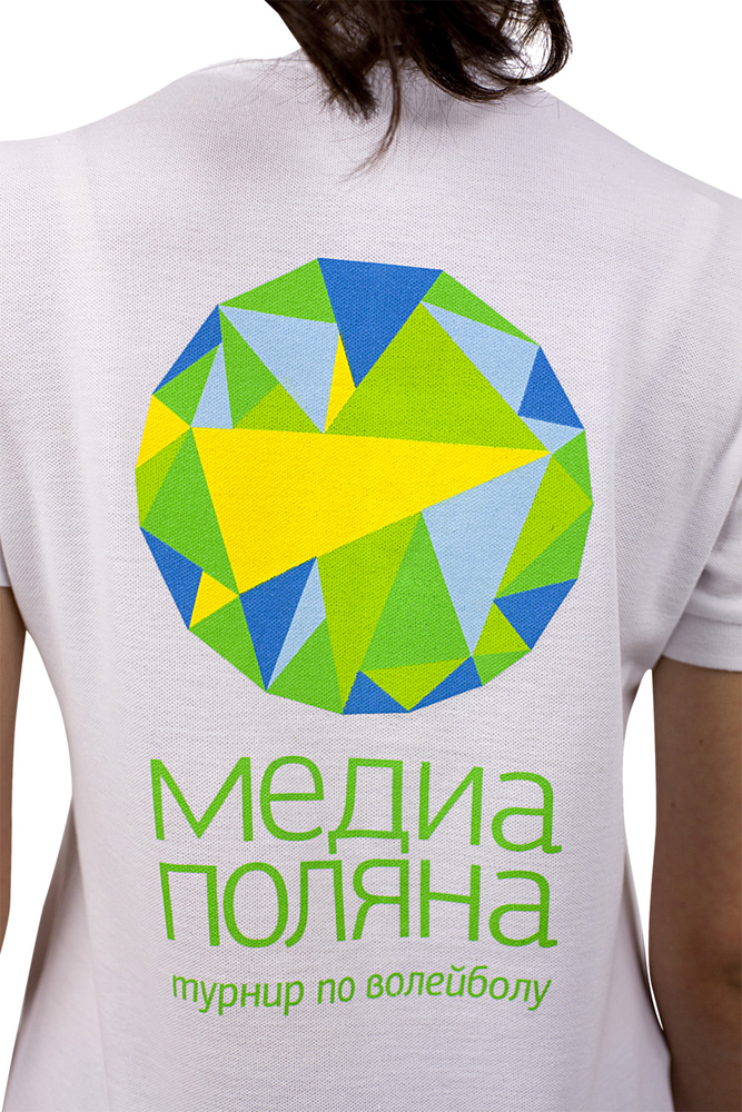 Рубашка поло женская People 210, белая Рубашка поло женская People 210, белая