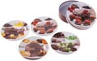 Набор из 4-ех тарелок Chocolate Fondue