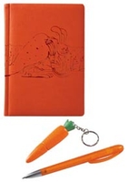 Подарочный набор Энергия удачного дня!: ежедневник с дизайнерским принтом, ручка, флеш-карта Морковка