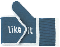 Варежки Like it — Варежки Like it, синие Варежки Like it, синие