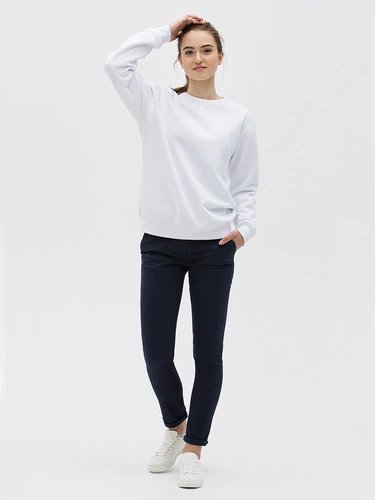 Толстовка унисекс Sully, белая Толстовка унисекс Sully, белая