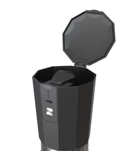 Портативная кофемолка Electric Coffee Grinder, черная с оранжевым Портативная кофемолка Electric Coffee Grinder, черная с оранжевым