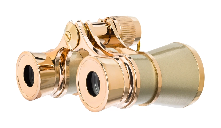 Театральный бинокль Broadway 325B, золотистый Театральный бинокль Broadway 325B, золотистый