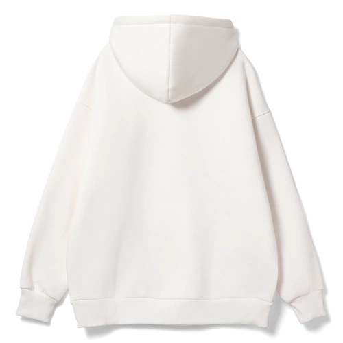 Худи оверсайз унисекс Go Easy, молочно-белое Худи оверсайз унисекс Go Easy, молочно-белое