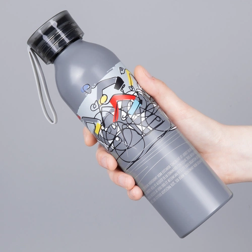 Бутылка для воды Brooke, матовая серая Бутылка для воды Brooke, матовая серая