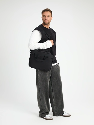 Сумка для ноутбука Delegate, черная Сумка для ноутбука Delegate, черная