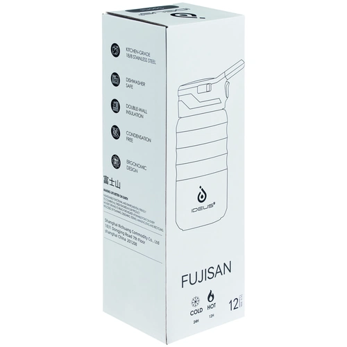 Термобутылка Fujisan 2.0 без логотипа, черная Термобутылка Fujisan 2.0 без логотипа, черная