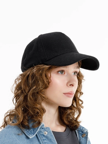 Бейсболка Woolridge, черная Бейсболка Woolridge, черная