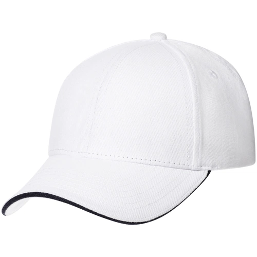 Бейсболка Spiker, белая с темно-синим Бейсболка Spiker, белая с темно-синим