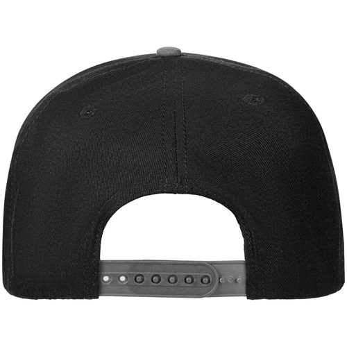 Бейсболка Foreside с прямым козырьком, черная с серым Бейсболка Foreside с прямым козырьком, черная с серым