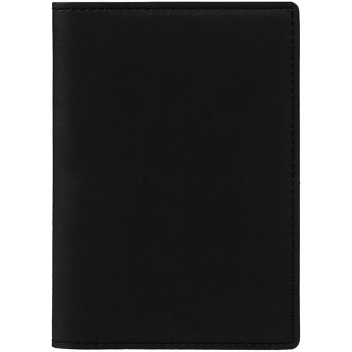 Обложка для паспорта Multimo, черная с синим Обложка для паспорта Multimo, черная с синим