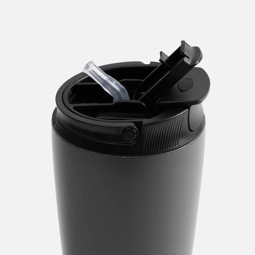 Термостакан с двумя поильниками Duetta, серый Термостакан с двумя поильниками Duetta, серый