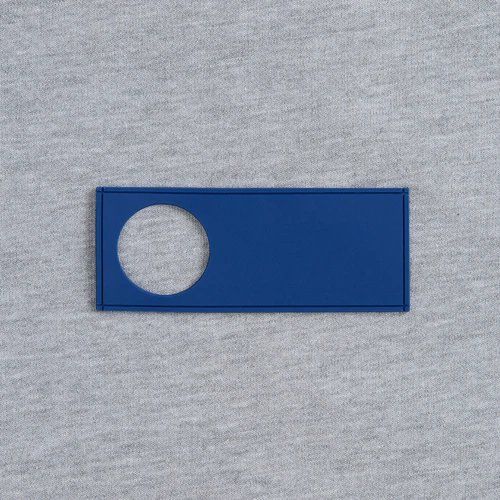 Лейбл из ПВХ с вырубкой «Круг», синий Лейбл из ПВХ с вырубкой «Круг», синий