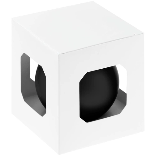 Елочный шар Finery Matt, 8 см, матовый черный Елочный шар Finery Matt, 8 см, матовый черный