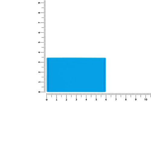 Лейбл из ПВХ Dzeta, M, голубой Лейбл из ПВХ Dzeta, M, голубой