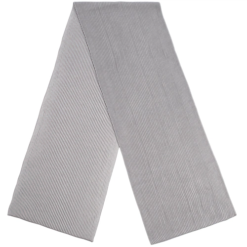 Шарф Nobilis, белый с серым Шарф Nobilis, белый с серым