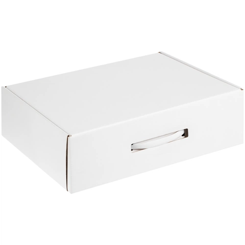 Коробка самосборная Light Case, белая, с белой ручкой Коробка самосборная Light Case, белая, с белой ручкой