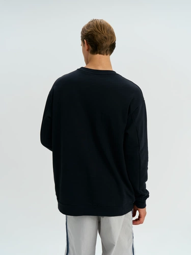 Свитшот оверсайз унисекс Omnifit, черный Свитшот оверсайз унисекс Omnifit, черный