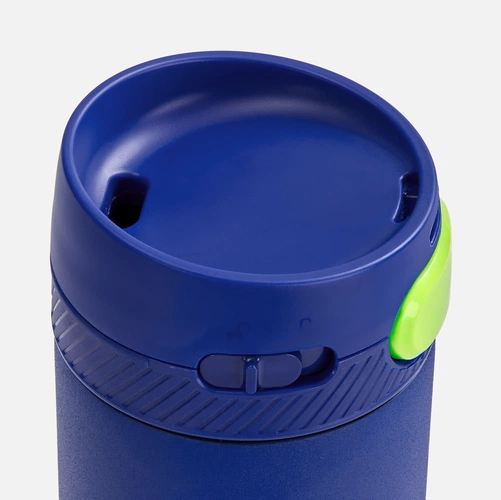 Термостакан X1 с цветной кнопкой, синий с желтым Термостакан X1 с цветной кнопкой, синий с желтым