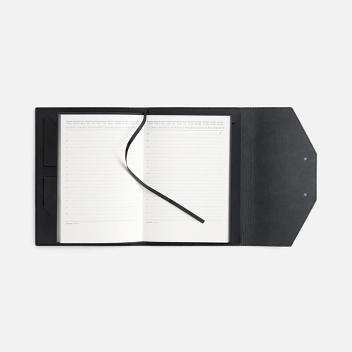 Ежедневник-органайзер Clean Slate, недатированный, черный Ежедневник-органайзер Clean Slate, недатированный, черный